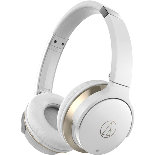 Audio-Technica ATH-AR3BTWH SonicFuel Wireless On-Ear Headphones, White