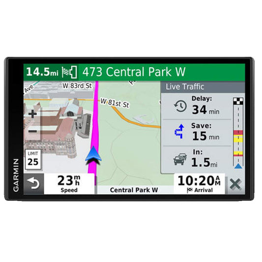 Garmin 010-02038-02 DriveSmart 65, Built-In Voice-Controlled GPS Navigator with 6.95” High-Res Display , Black