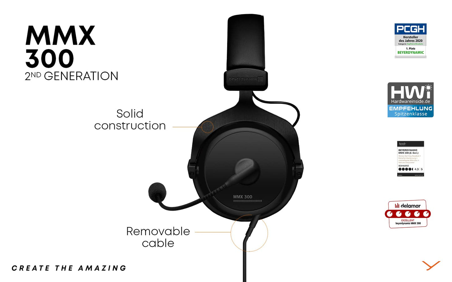 beyerdynamic MMX 300 Premium Gaming Headphones - 2nd Gen