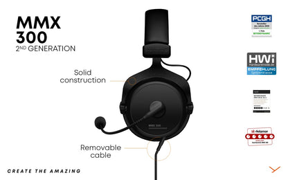 beyerdynamic MMX 300 Premium Gaming Headphones - 2nd Gen