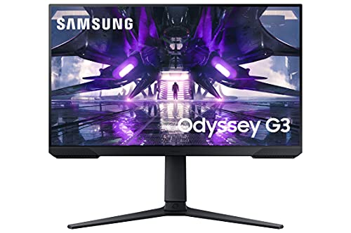 SAMSUNG Odyssey G3 Series 27-Inch FHD 1080p Gaming Monitor, 144Hz, 1ms, 3-Sided Border-Less, VESA Compatible, Height Adjustable Stand, FreeSync Premium (LS27AG302NNXZA)