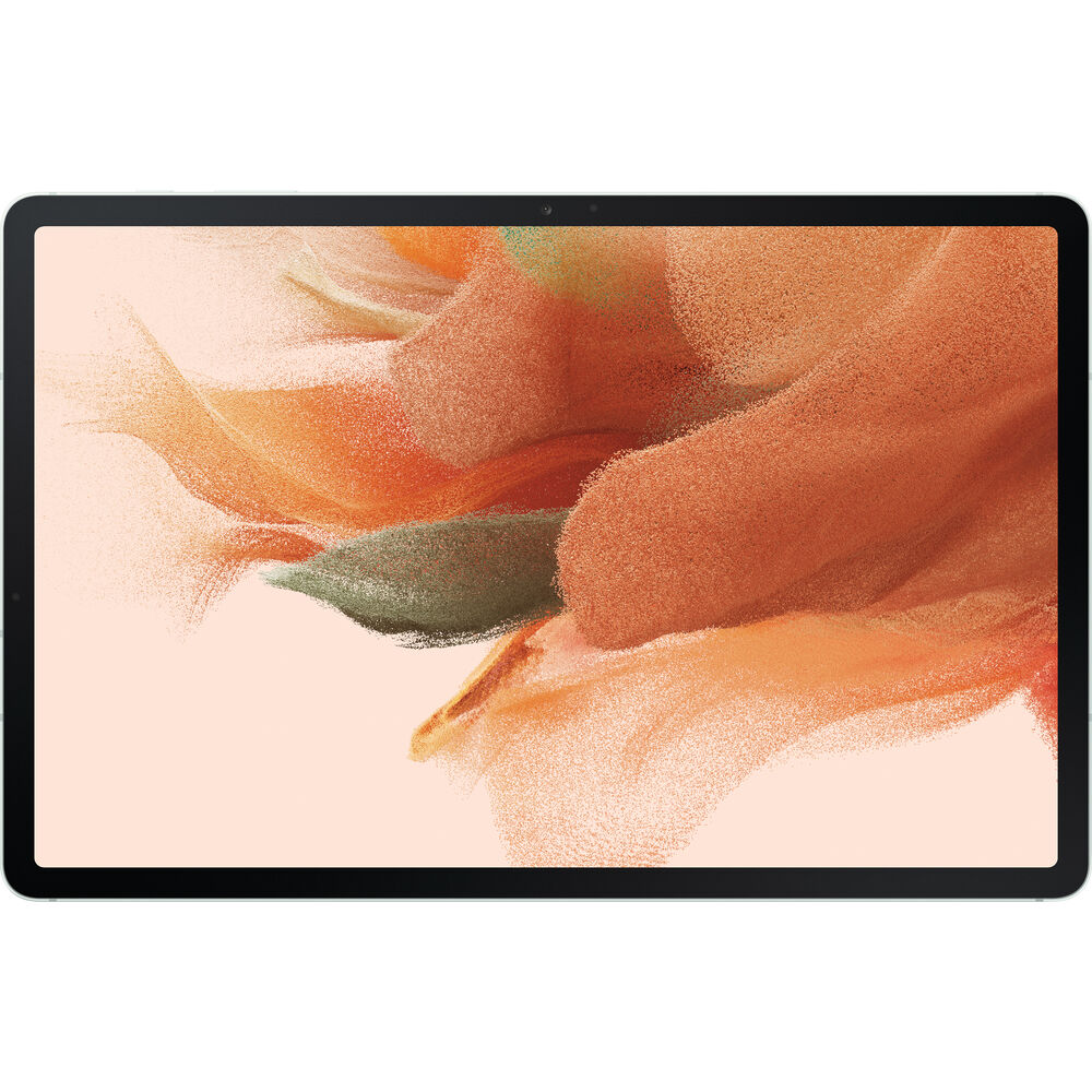 Samsung Galaxy Tab S7 FE 12.4-in 64GB Tablet Mystic Green SM-T733NLGAXAR (2021) + Keyboard Case Bundle