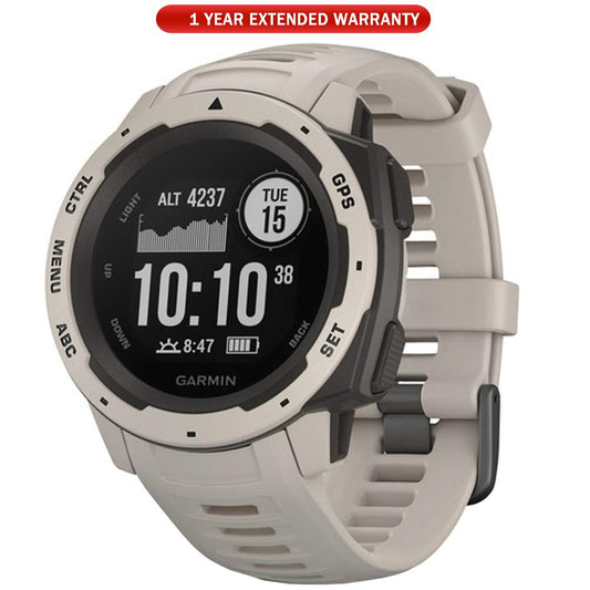 Garmin 010-02064-01 Instinct, Rugged Outdoor Watch with GPS, features Glonass and Galileo, Heart Rate Monitoring, 3-Axis Compass, Tundra