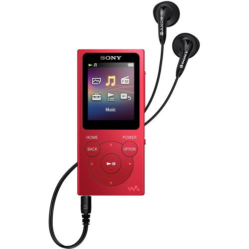 (Open Box) Sony NWE394/R 8GB Walkman MP3 Player (Red)