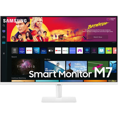 Samsung 32-in M70B UHD Smart Computer Monitor with Streaming TV - White - LS32BM703UNXZA