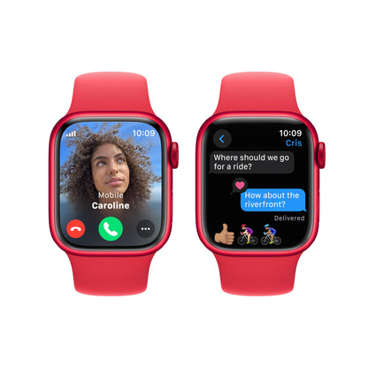 Apple Watch Series 9 GPS + Cellular 41mm (PRODUCT)RED Aluminum Case with (PRODUCT)RED Sport Band - M/L (2023)