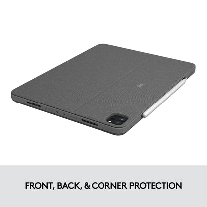 Logitech Combo Touch Detachable Keyboard Case for Apple iPad Pro 12.9-in 5th 6th Gen - Oxford Grey