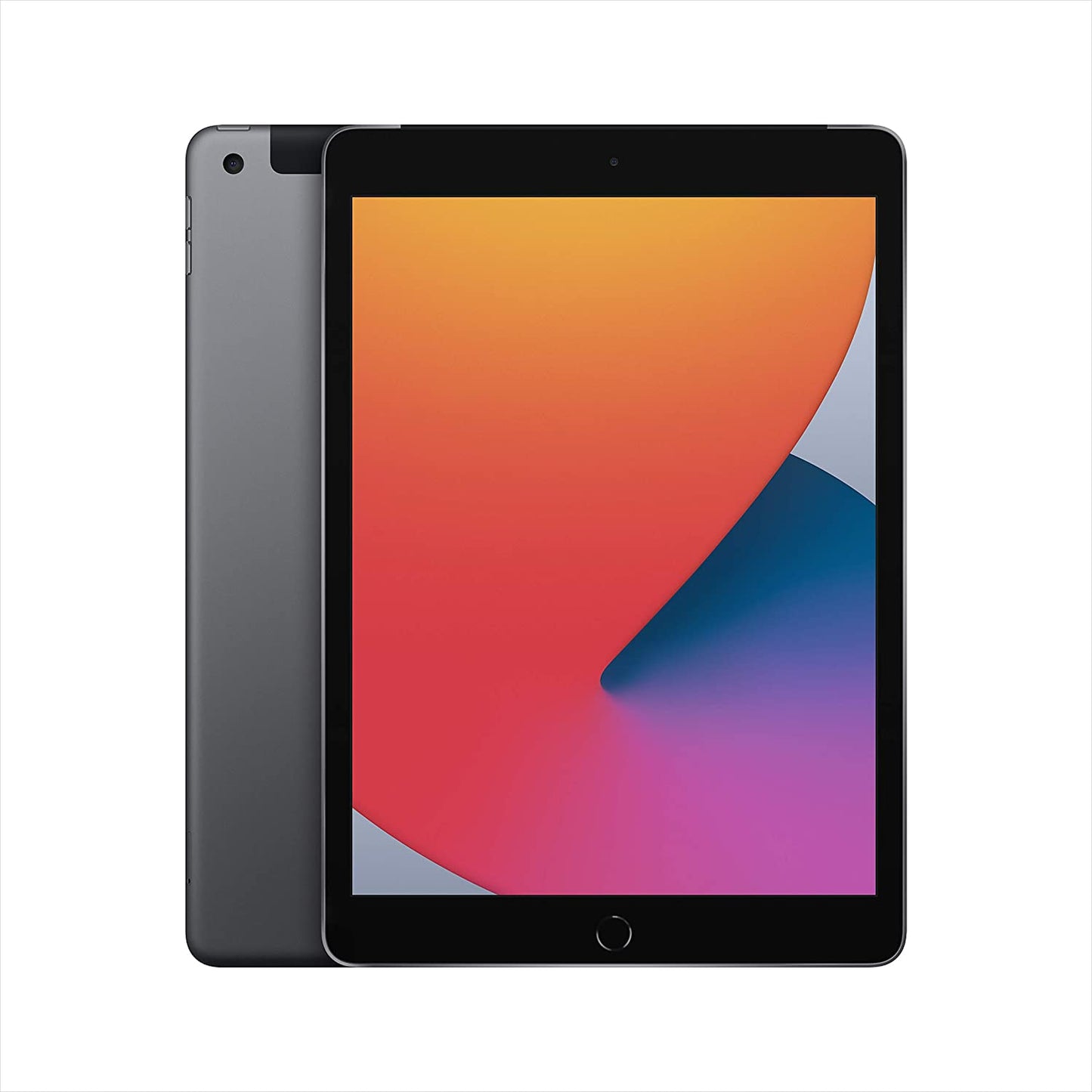 Apple 10.2-inch iPad - Space Gray (Fall 2020) 8th Gen - Front View
