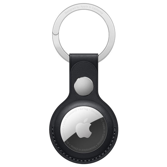 Apple Leather Key Ring for Airtag - Midnight