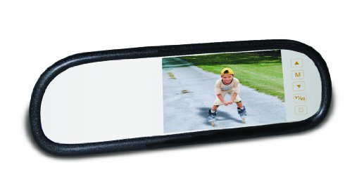 BOYO VTM50M - Replacement or Clip-on Rear-View Mirror with 5" TFT-LCD Backup Camera Monitor and Wi-Fi Miracast