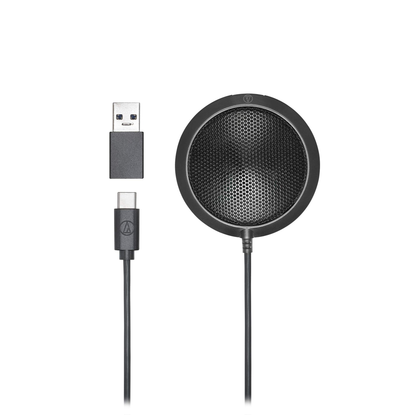 Audio-Technica ATR4697-USB Omnidirectional Condenser Boundary Microphone,Black