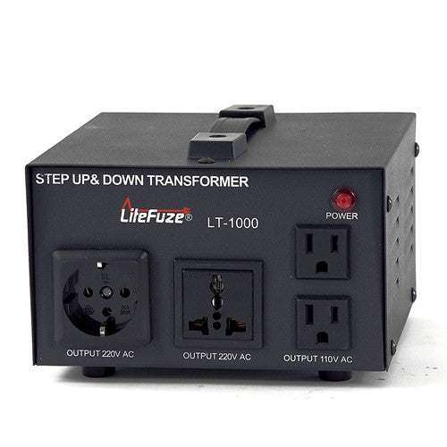 LiteFuze LT-1000 1000 Watt Heavy Duty Voltage Converter Transformer