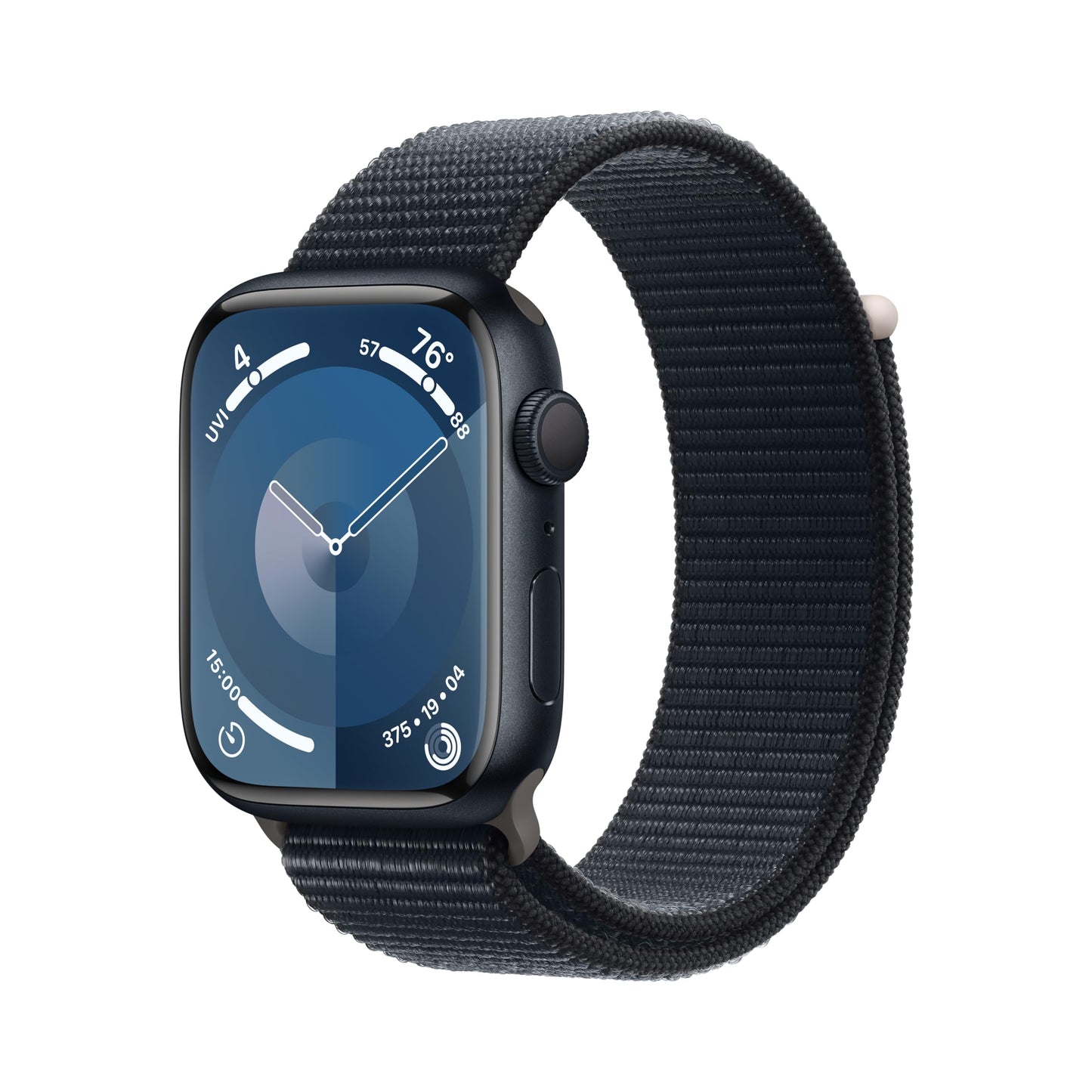 Apple Watch Series 9 GPS 45mm Midnight Aluminum Case with Midnight Sport Loop (2023)