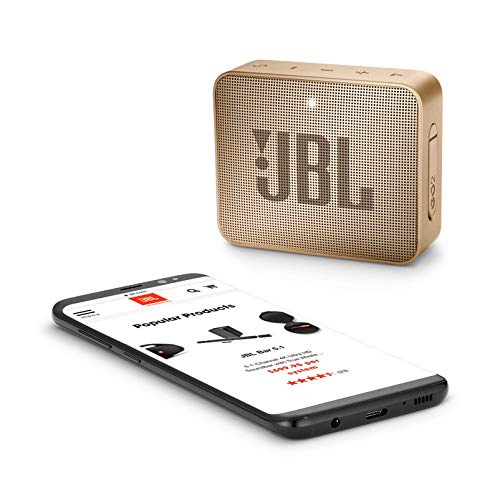 JBL GO2 - Waterproof Ultra Portable Bluetooth Speaker - Champagne