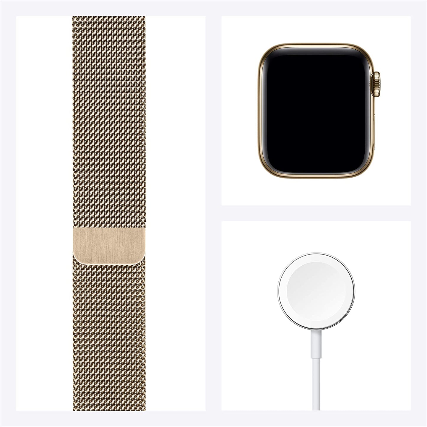 Apple Watch Series 6 GPS + Cellular 40mm Gold Stainless Steel w Gold Milanese Loop