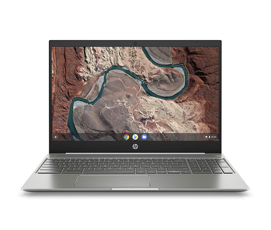 HP Chromebook 15-de0010nr Pentium N4417U DC 15.6" FHD IPS Touch 4GB  64GB eMMC UMA Chrome Ceramic White/Mineral Silver