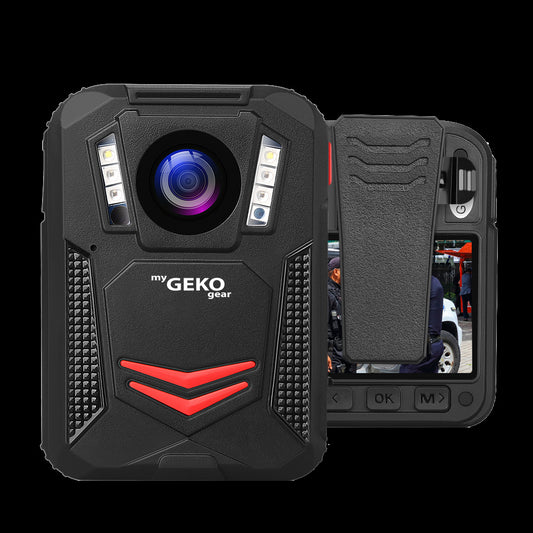 myGEKOgear Aegis 300 1440p Super HD Waterproof Built-In Wi-Fi & GPS Body Cam with Password Protected System 2" LCD Screen 32 GB Memory (Two Batteries)