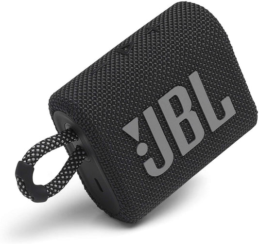 JBL Go 3 Portable Waterproof Bluetooth Speaker, Black
