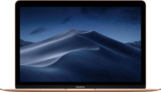 Apple 12-in MacBook 1.3GHz dual-core Intel Core i5, 512GB - Gold(2018) - Front View