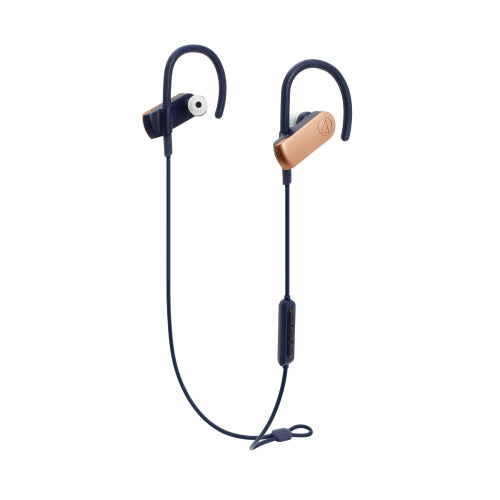 Audio-Technica ATH-SPORT70BT SonicSport Wireless In-Ear Headphones, Rose Gold