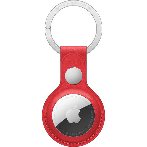 Apple AirTag Leather Key Ring - (PRODUCT)RED